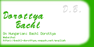 dorottya bachl business card